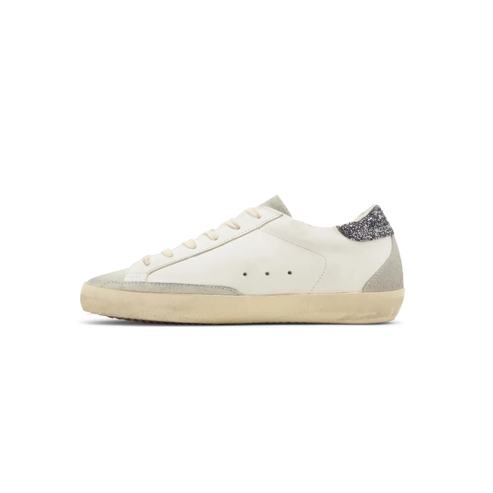 Golden Goose Super-Star White Grey Glitter 3