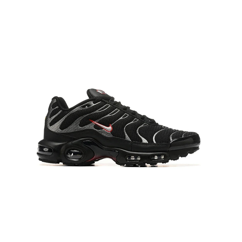 Nike Air Max Plus TN Black University Red Metallic Silver 1