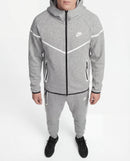 Nike Tech Fleece Grey Reflective Full Zip Windrunner Tracksuit - DripDrip Balkan